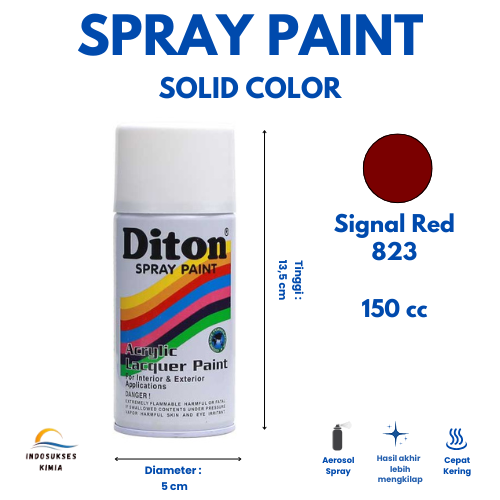 Cat Semprot Diton Warna Standart / Diton Spray Paint / Solid Color 150 cc