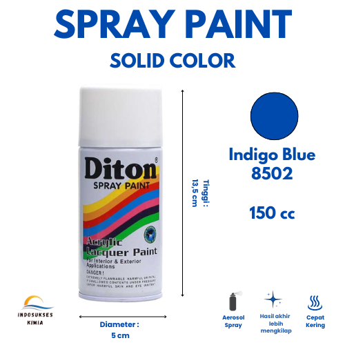 Cat Semprot Diton Warna Standart / Diton Spray Paint / Solid Color 150 cc