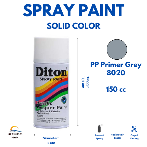Cat Semprot Diton / Primer Grey / PP Primer Grey 150 cc