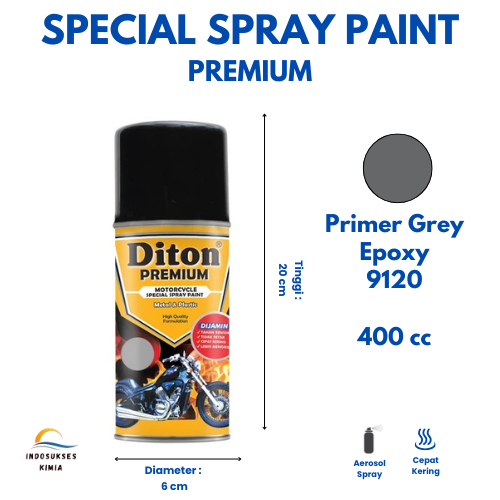 Diton Premium/ Cat Semprot Dasr / Primer / Grey