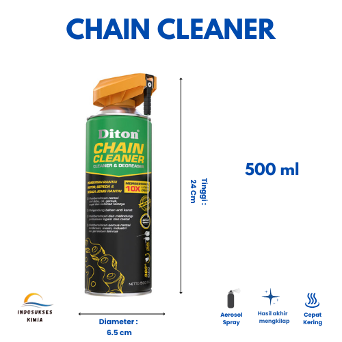 Diton Chain Cleaner / Pembersih Rantai / Tahan Karat / 500 ml