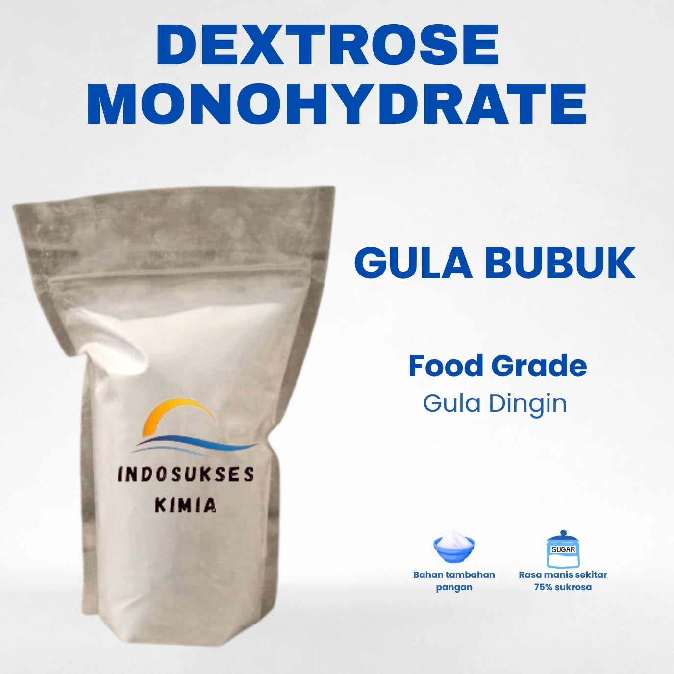 Gula Bubuk/Gula Dingin/Gula Donat/Dextrose Monohydrate/Gula Bubuk